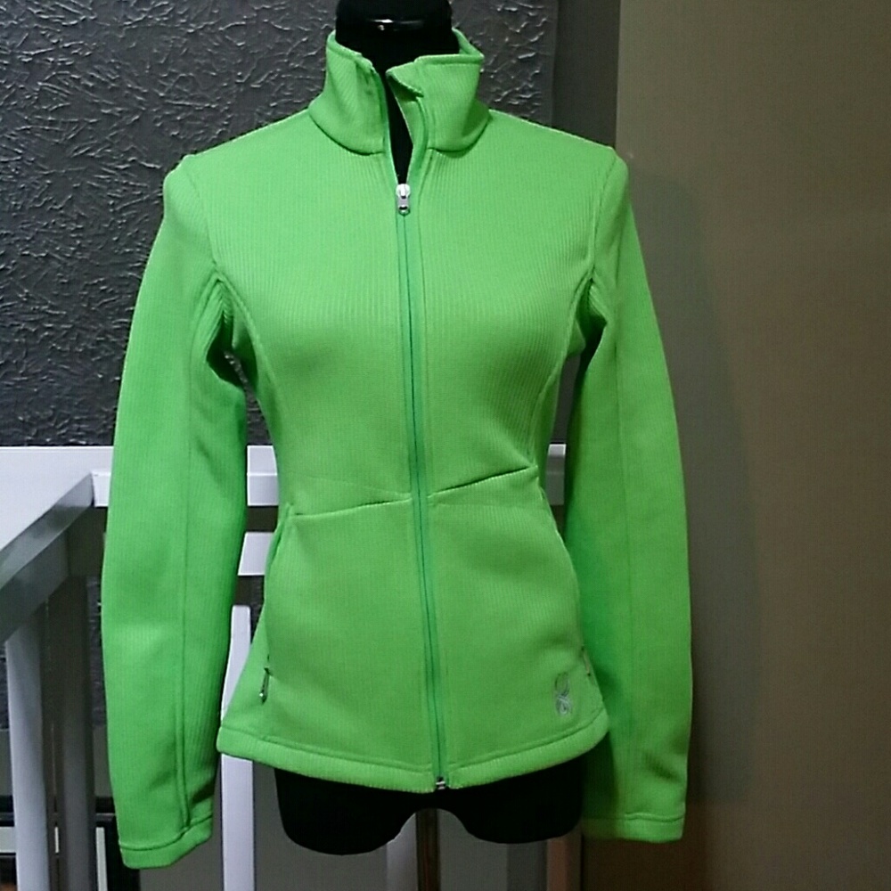 Bright Green Spyder Core Jacket Sz S/P